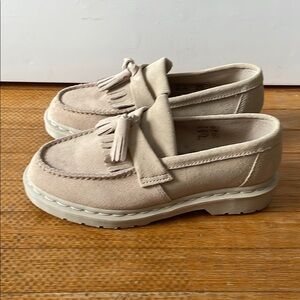 Dr. Martens Cream Suede Loafers